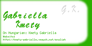 gabriella kmety business card